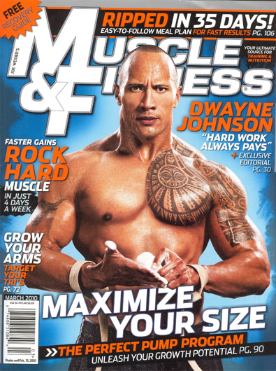 Brandon Myles White | The Rock WWE Muscle & Fitness 2010